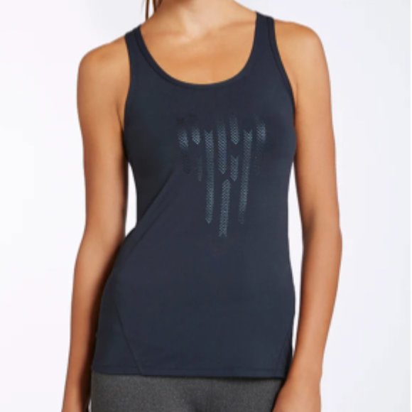 NWT Fabletics Leon Tank Ultra Soft Racerback Performance Top Black SZ XL NWT! - Picture 2 of 16